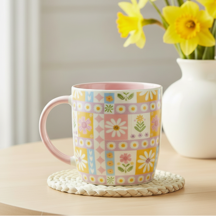 Floral Patchwork Mug