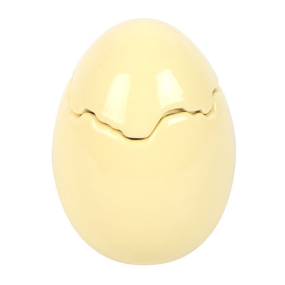 Citrus &amp; Ginger Yellow Egg Shaped Candle