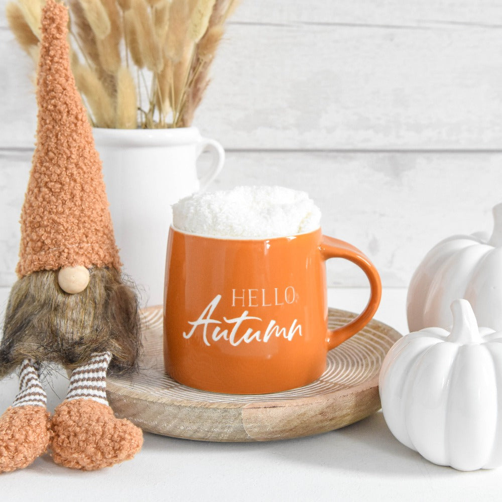 Hello Autumn Mug &amp; Cosy Socks Gift Set