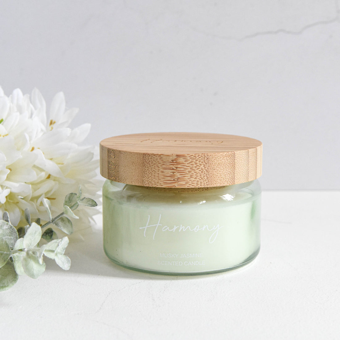 Harmony Small Candle with Bamboo Lid