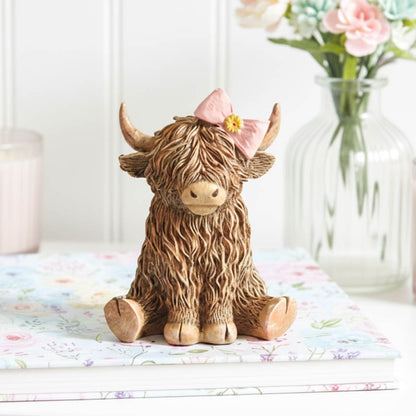 Pretty In Pink Happy Highland Cow