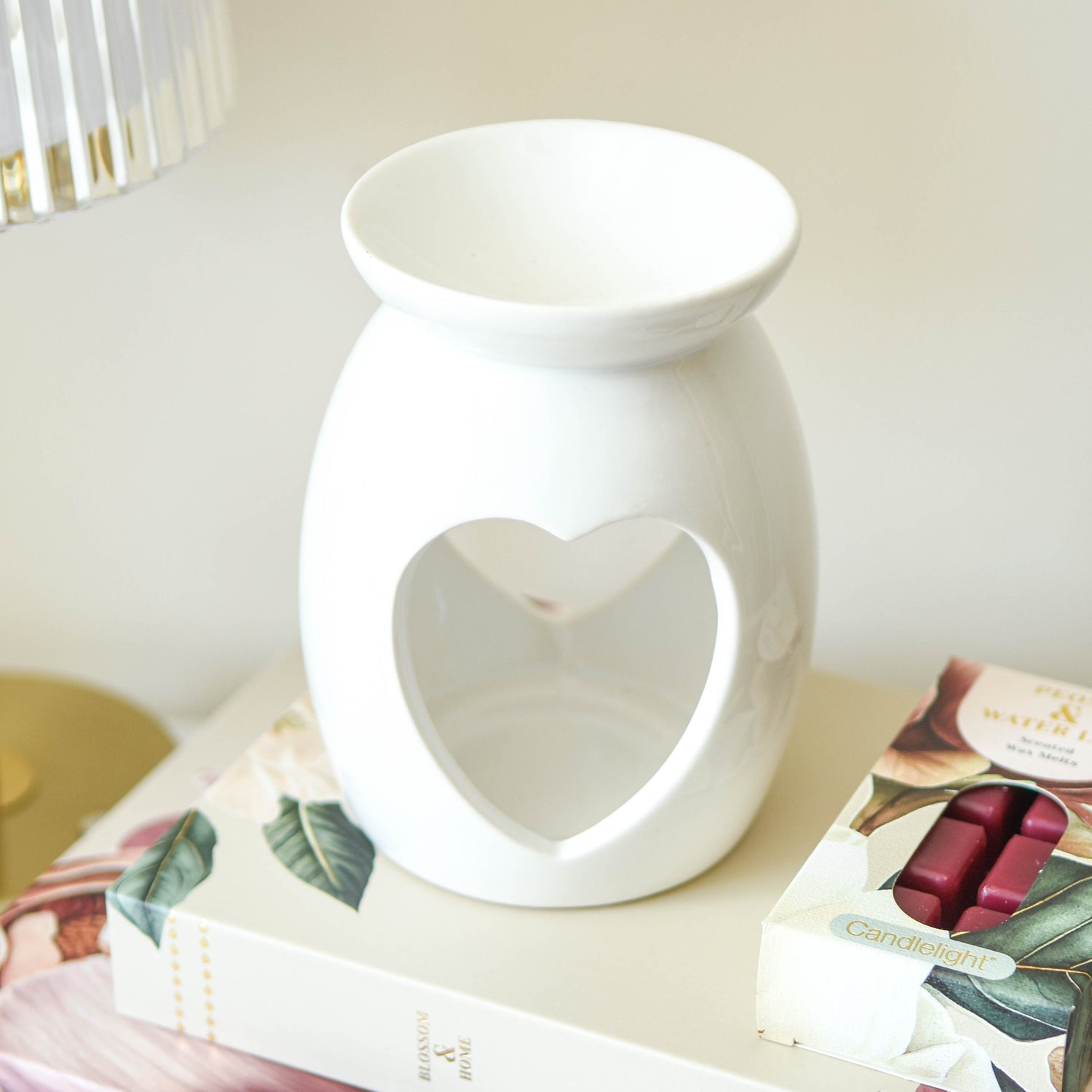 White Heart Oil &amp; Wax Warmer
