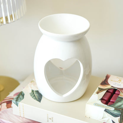 White Heart Oil &amp; Wax Warmer