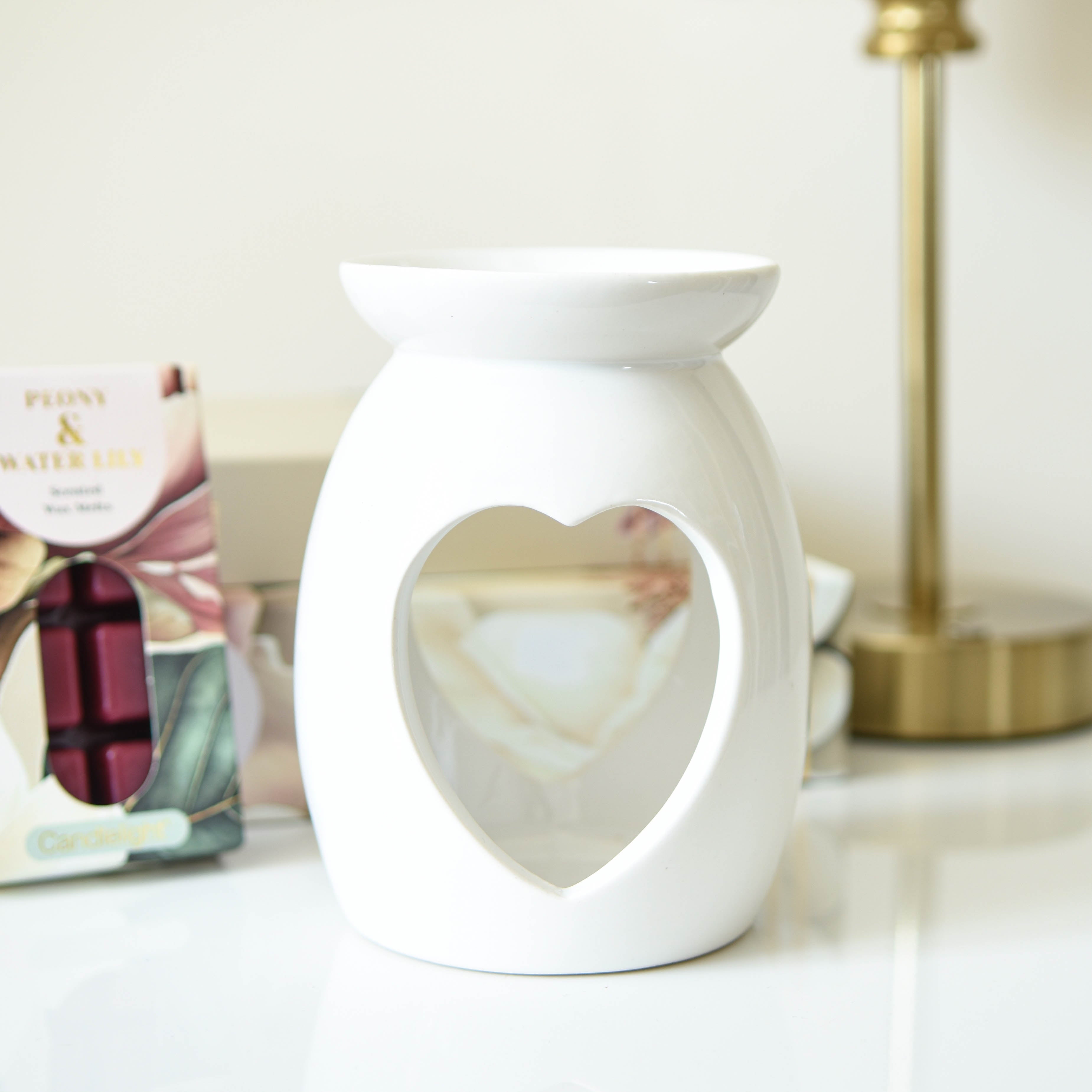 White Heart Oil &amp; Wax Warmer