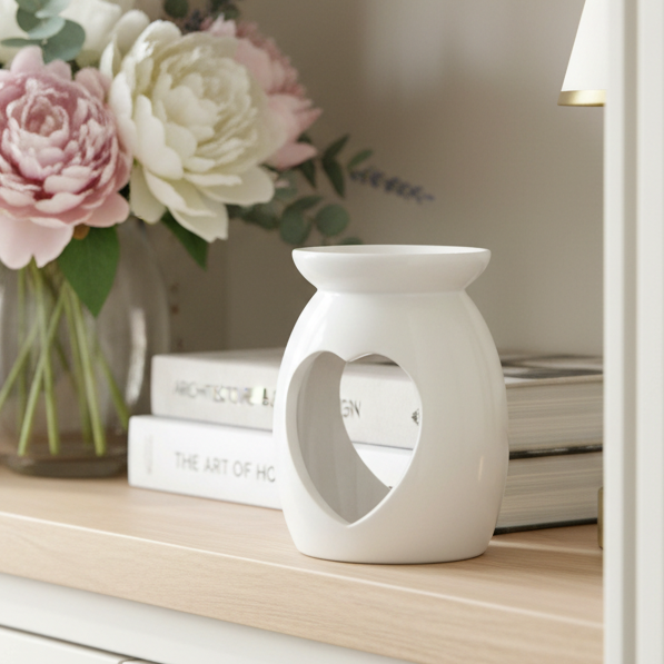White Heart Oil &amp; Wax Warmer