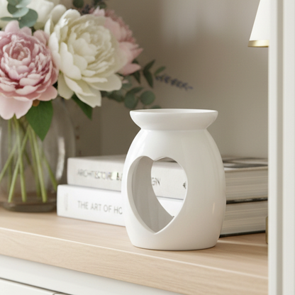 White Heart Oil &amp; Wax Warmer