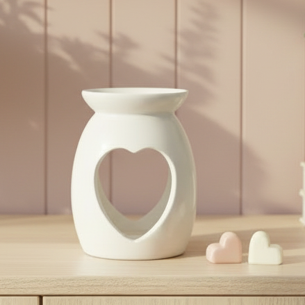White Heart Oil &amp; Wax Warmer