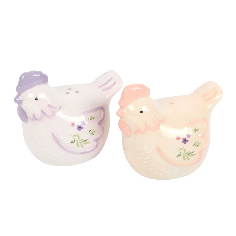 Hen Shaped Salt &amp; Pepper Shakers
