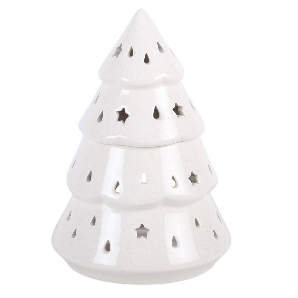 White Winter Fir Tree Oil Burner
