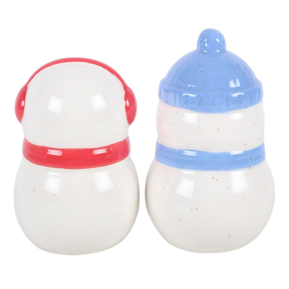 Winter Snowman Salt &amp; Pepper Shakers