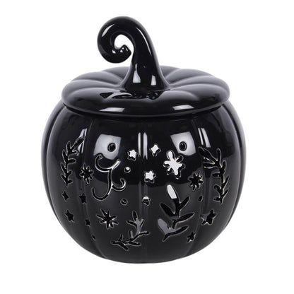 Black Folk Pumpkin Oil Burner &amp; Wax Warmer