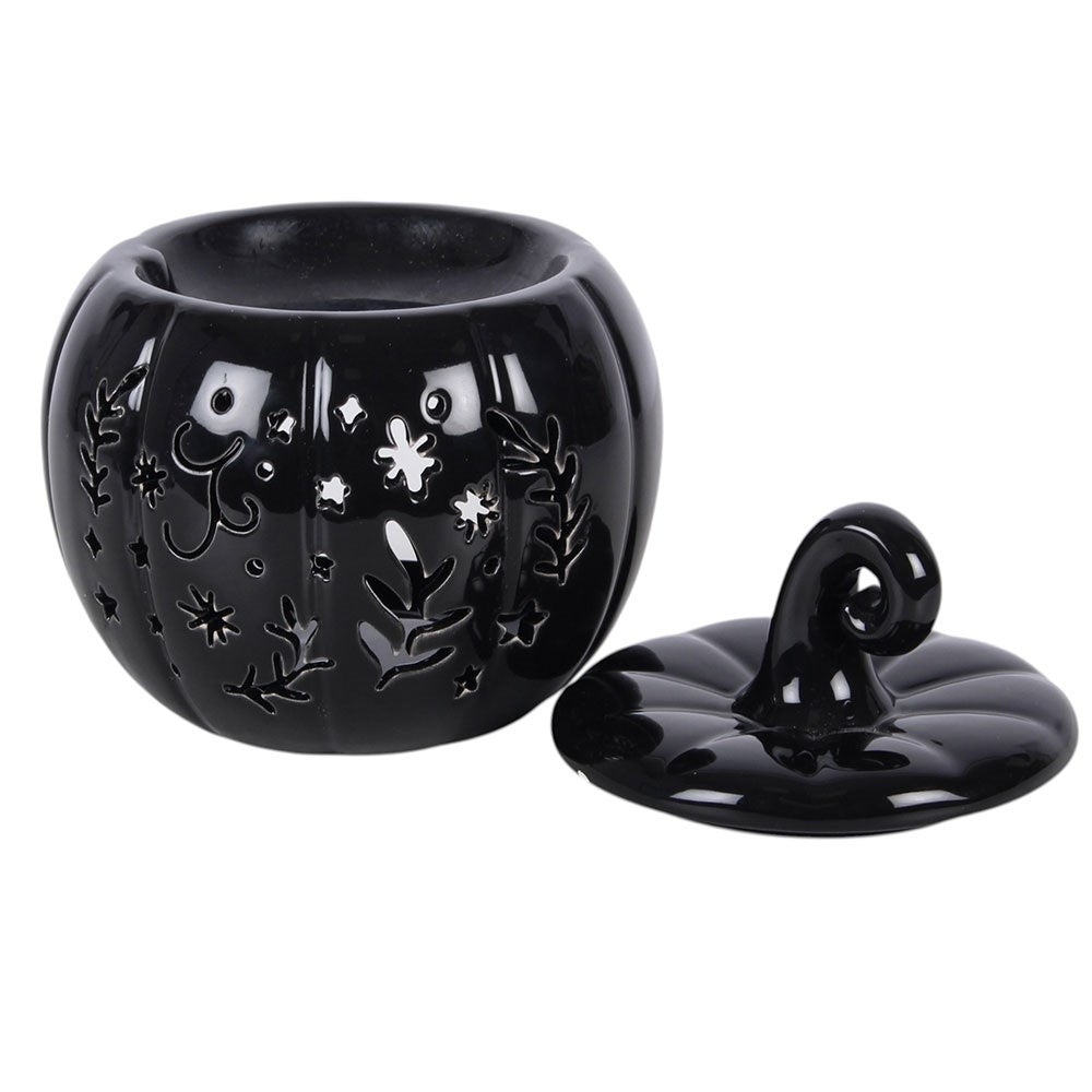 Black Folk Pumpkin Oil Burner &amp; Wax Warmer