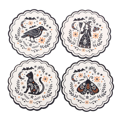 Frightful Folk Coaster Set
