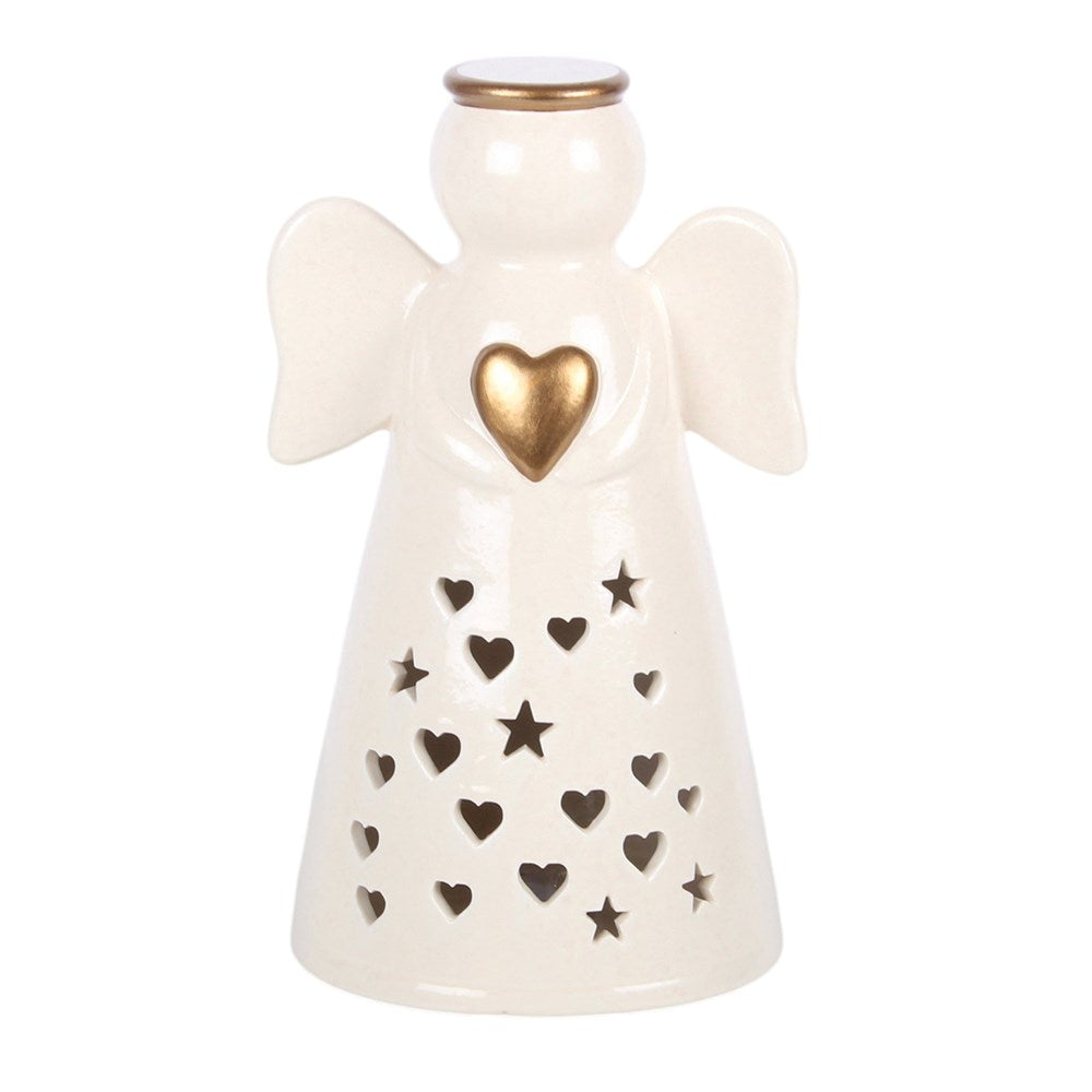 Large LED Angel Decoration with Heart