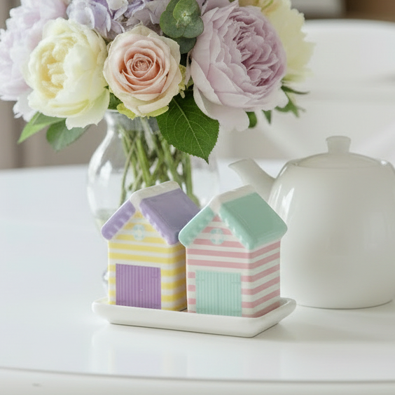 Beach Hut Salt &amp; Pepper Shakers