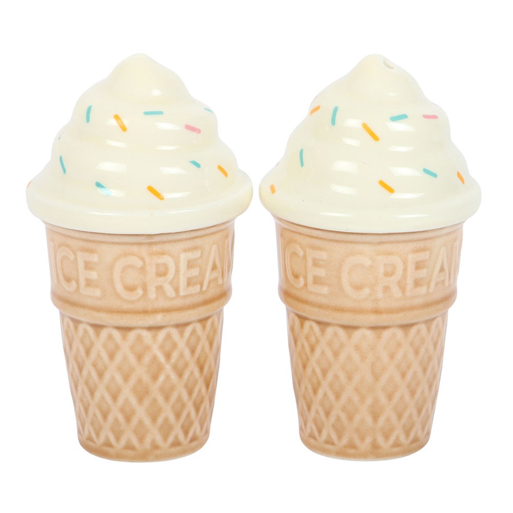 Ice Cream Cone Salt &amp; Pepper Shakers