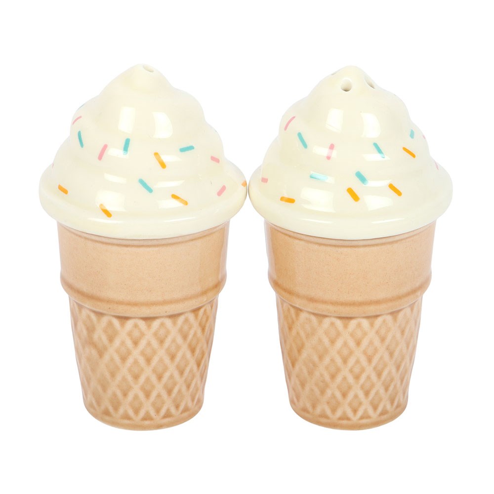 Ice Cream Cone Salt &amp; Pepper Shakers