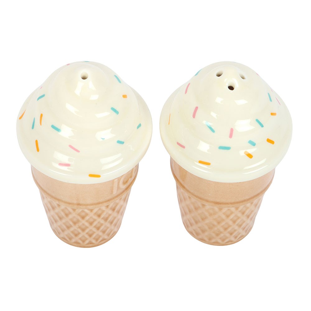 Ice Cream Cone Salt &amp; Pepper Shakers