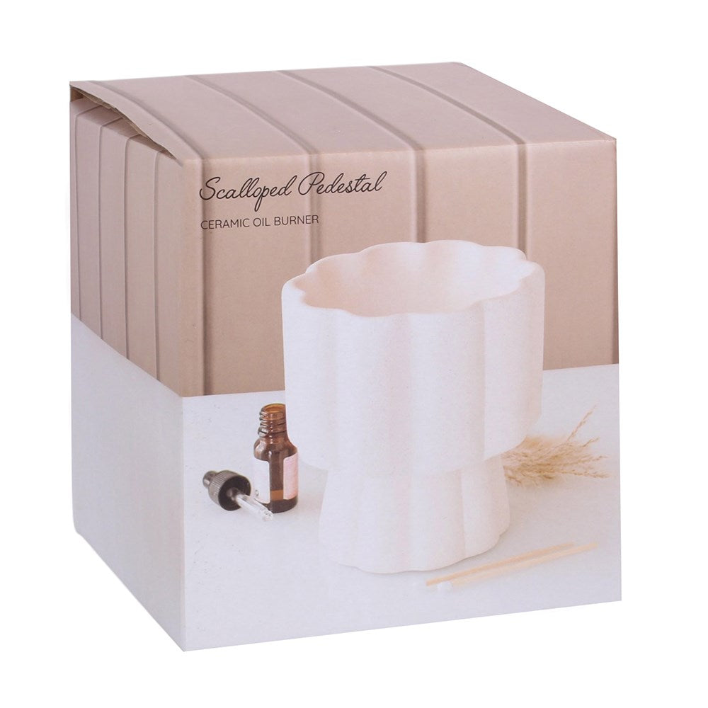 Scalloped Pedastal Oil Burner