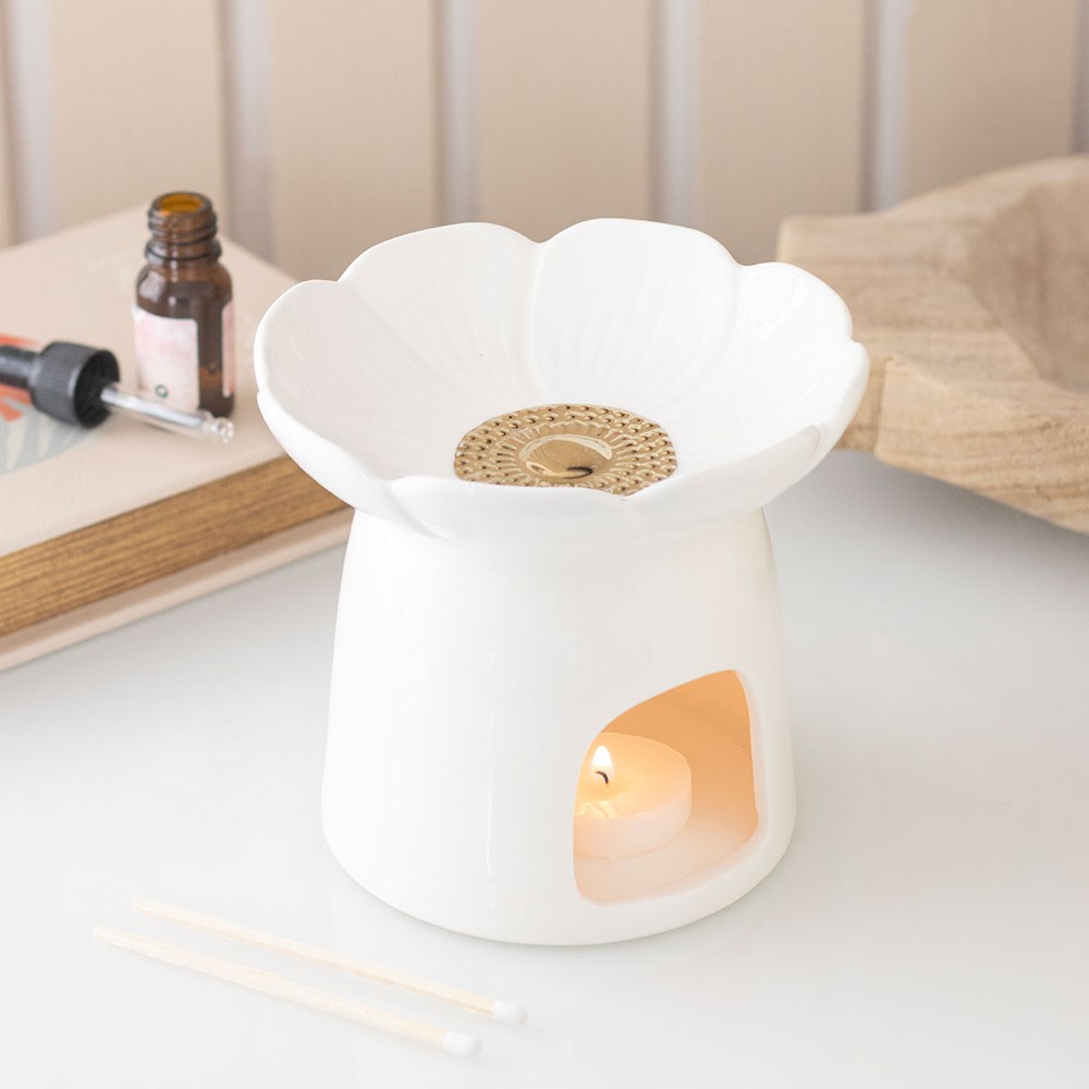 Peony Oil Burner &amp; Wax Warmer