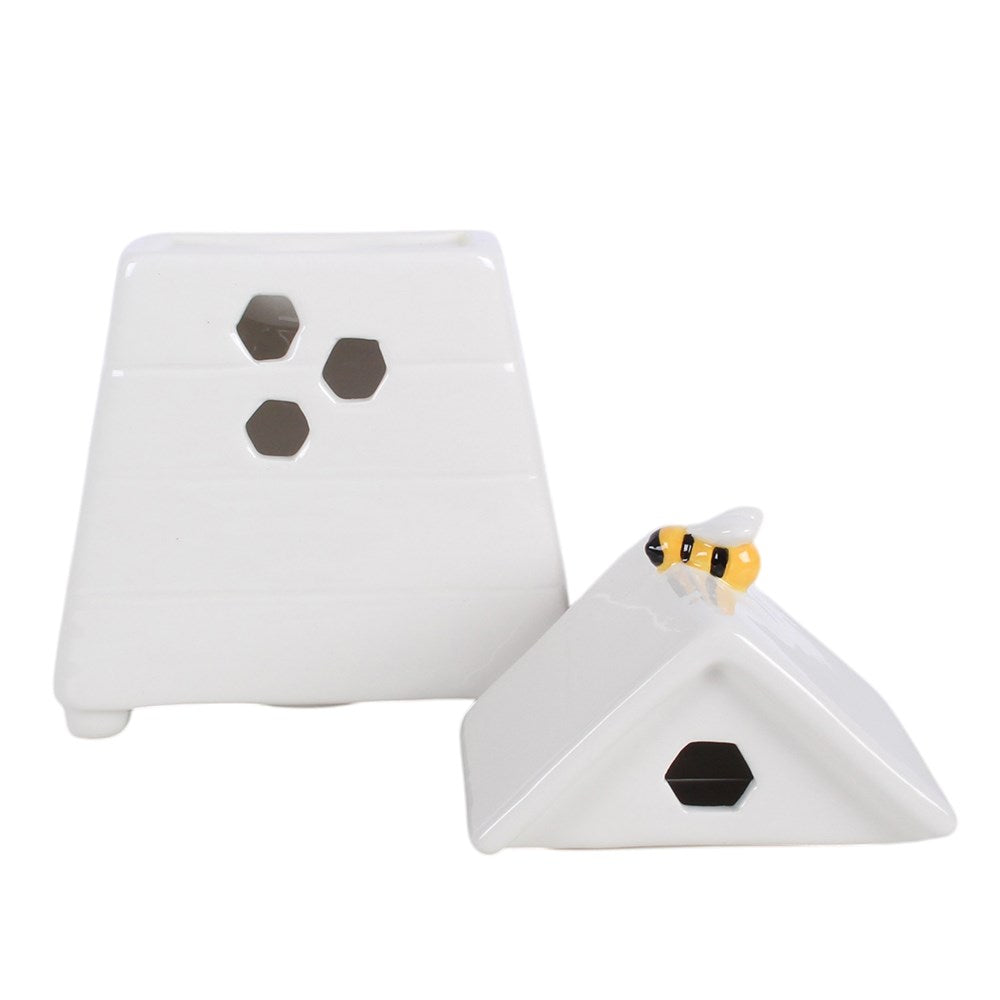 White Beehive Oil Burner &amp; Wax Warmer