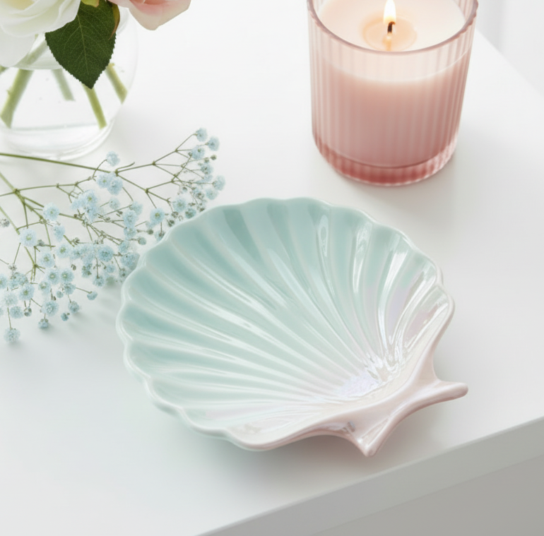 Iridescent Shell Trinket Dish