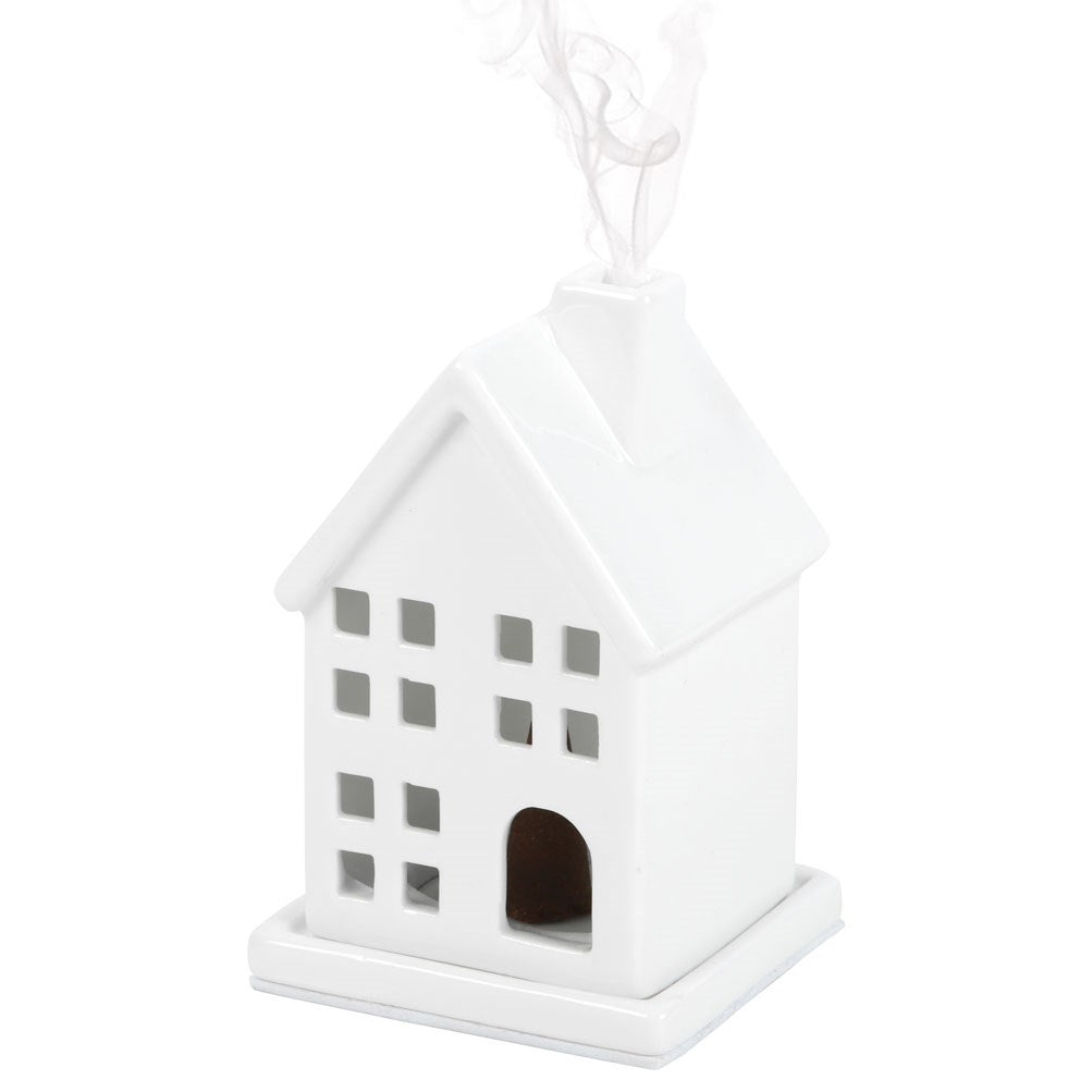 White House Incense Cone Holder Set