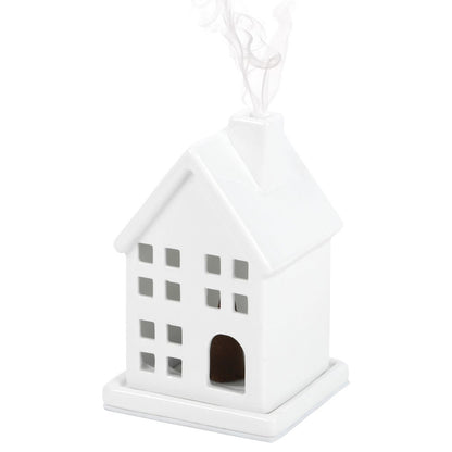 White House Incense Cone Holder Set