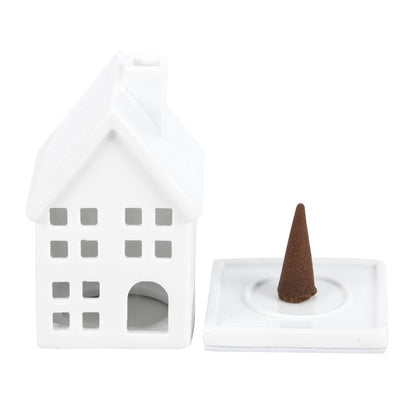 White House Incense Cone Holder Set