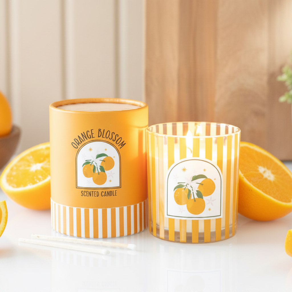 Orange Blossom Scented Candle
