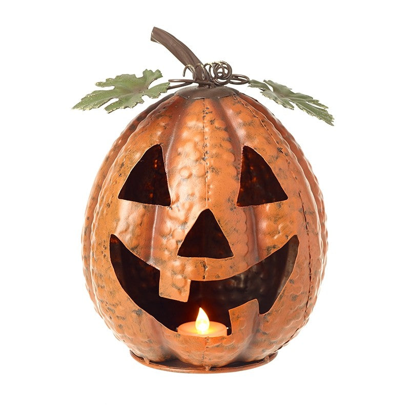 Metal Light Up Pumpkin