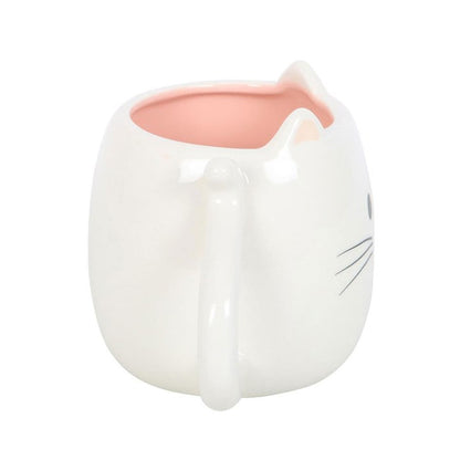White Cat Shaped mug