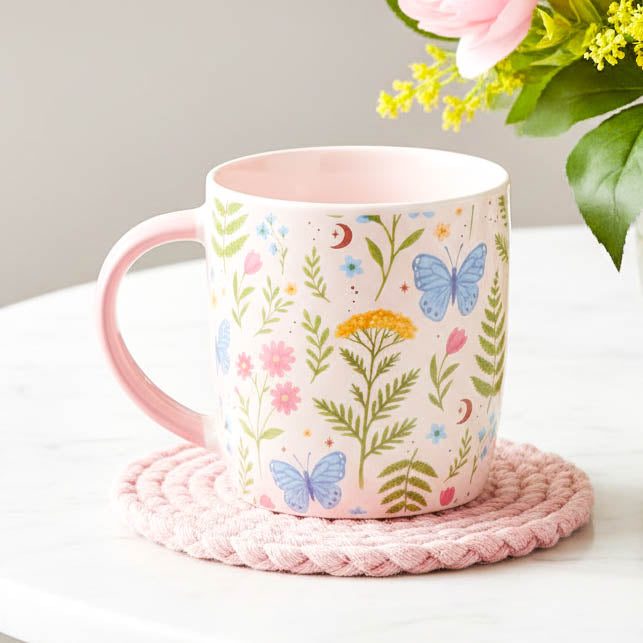 Luna Bloom Floral Print Mug