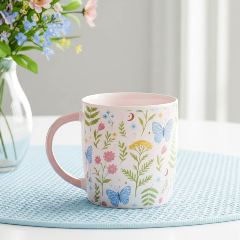 Luna Bloom Floral Print Mug