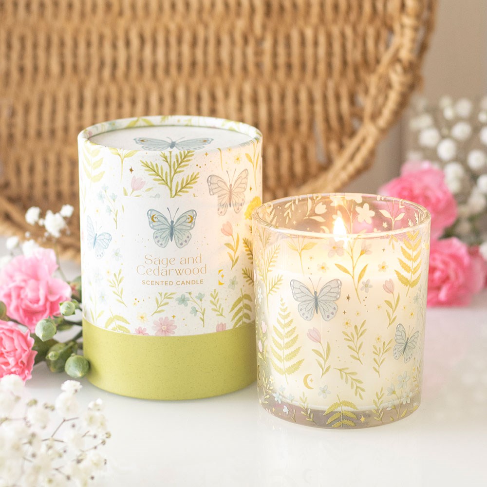 Luna Bloom Butterfly Sage &amp; Cedarwood Candle