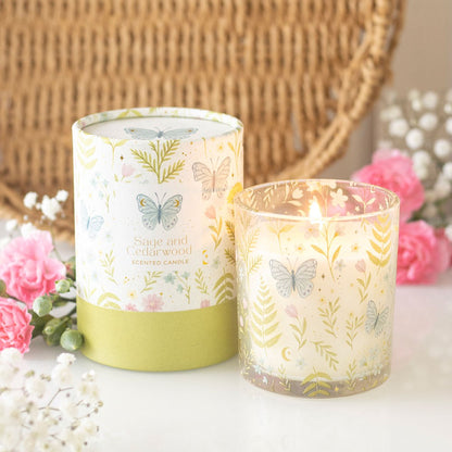 Luna Bloom Butterfly Sage &amp; Cedarwood Candle