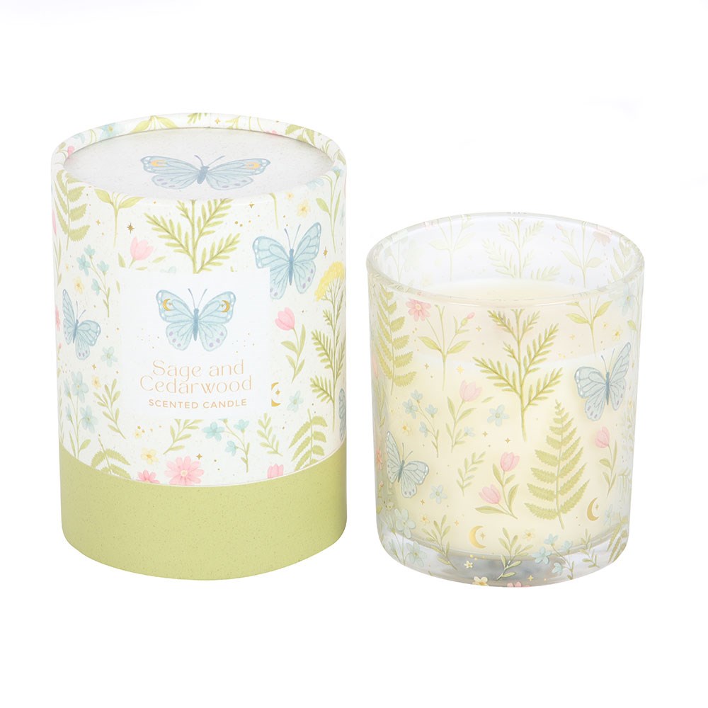 Luna Bloom Butterfly Sage &amp; Cedarwood Candle