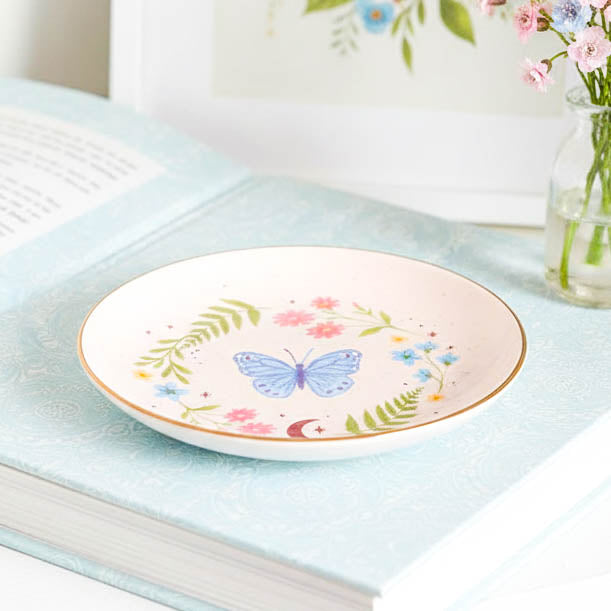 Luna Bloom Butterfly Trinket Dish