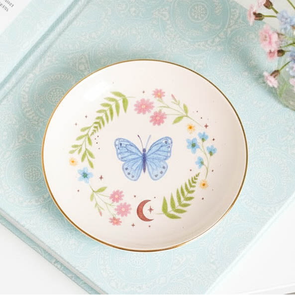 Luna Bloom Butterfly Trinket Dish