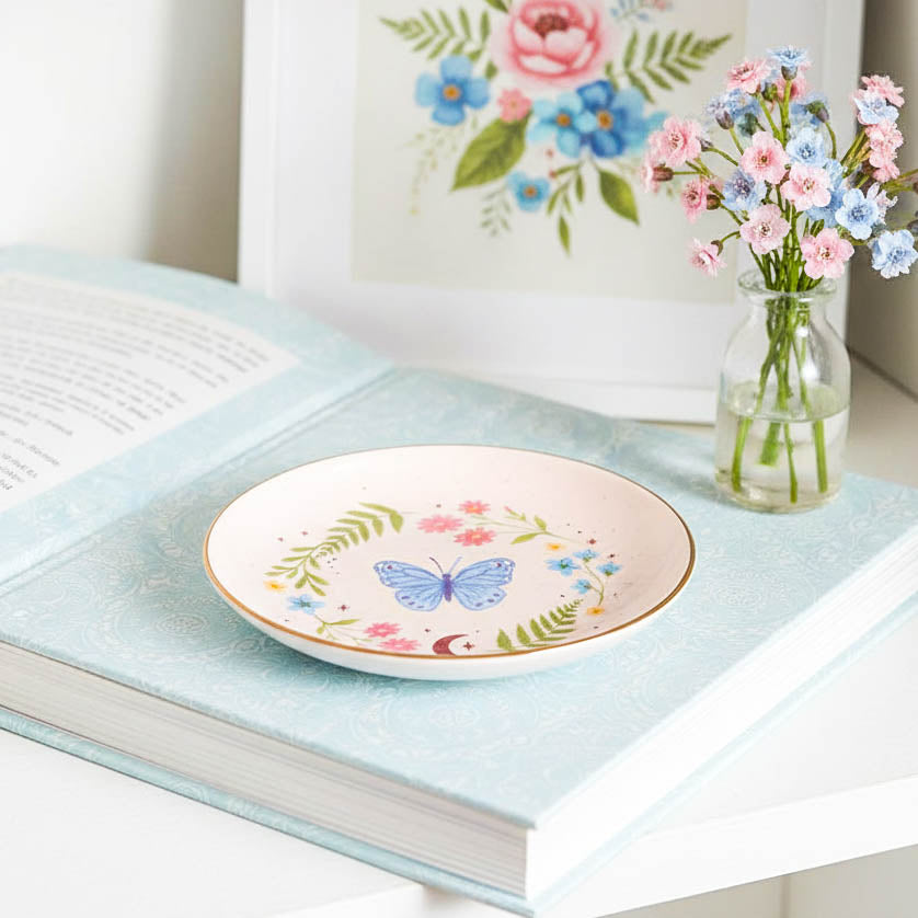 Luna Bloom Butterfly Trinket Dish