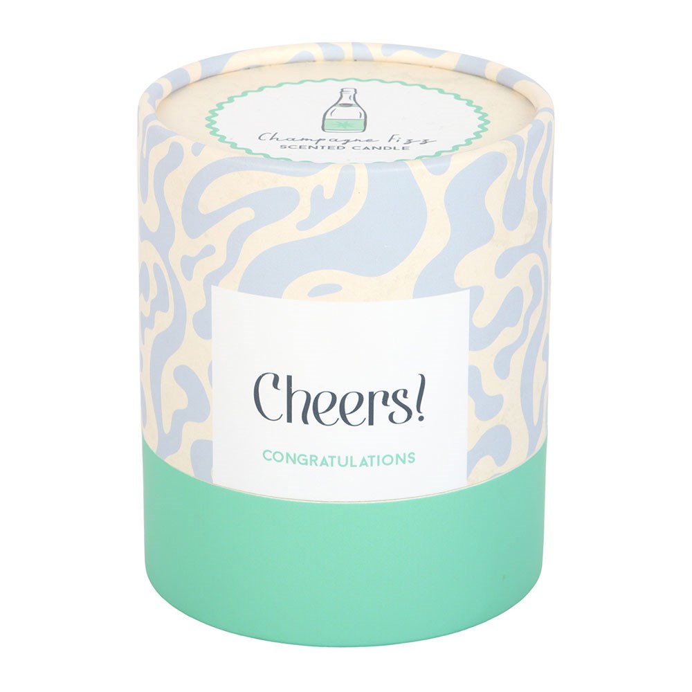 Cheers Congratulations Champagne Fizz Candle