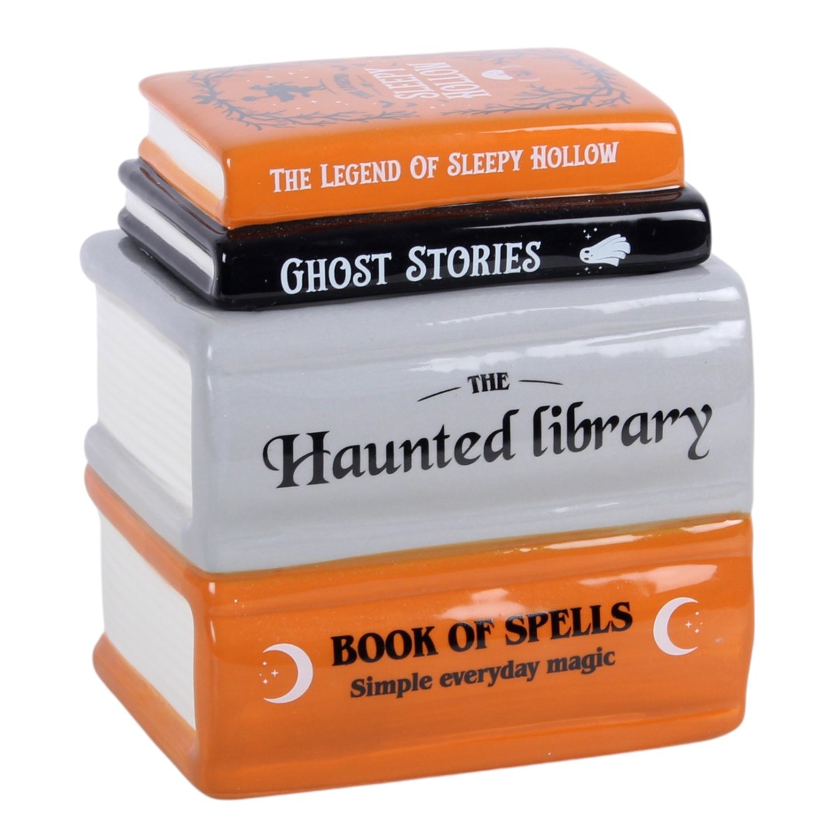 Haunted Library Book Stack Oil Burner &amp; Wax Warmer