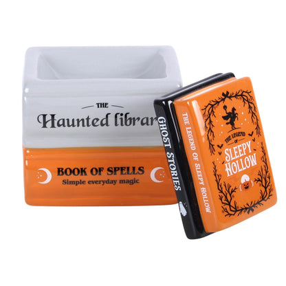 Haunted Library Book Stack Oil Burner &amp; Wax Warmer