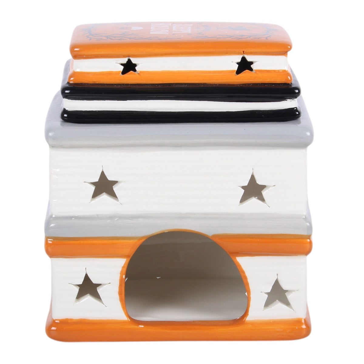 Haunted Library Book Stack Oil Burner &amp; Wax Warmer