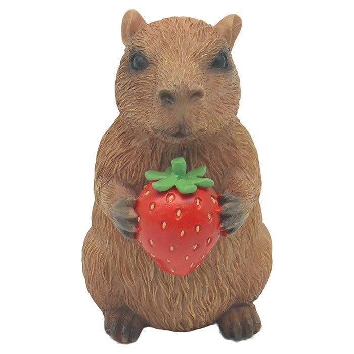 Happy Capybara Strawberry Ornament