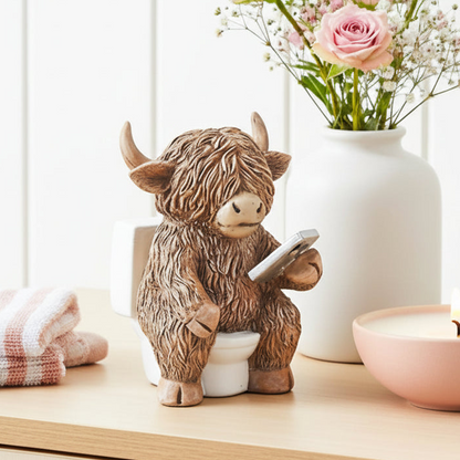 On The Throne Highland Cow