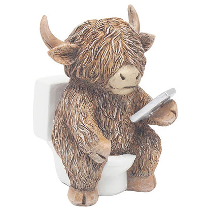 On The Throne Highland Cow