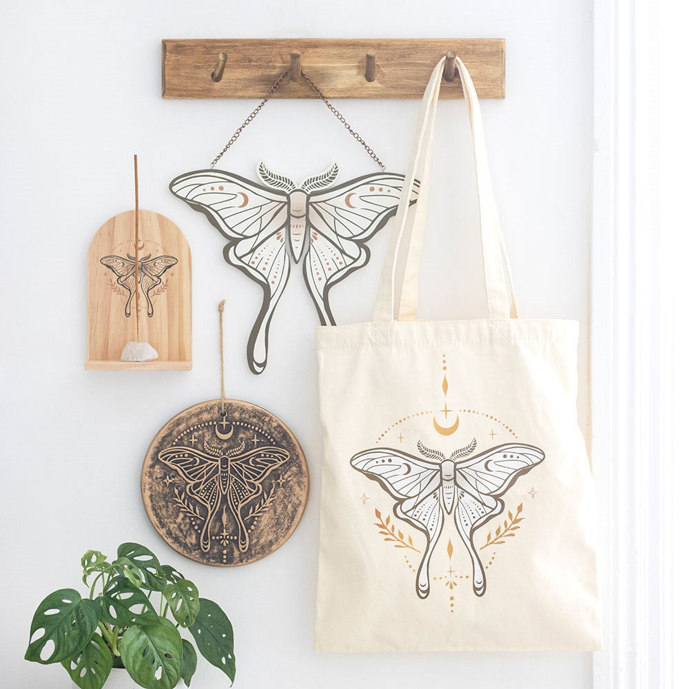 Luna Moth Polycotton Tote Bag