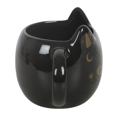 Magick Black Cat Face Mug