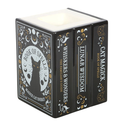 Black Cat Magick Book of Spells Oil Burner &amp; Wax Warmer